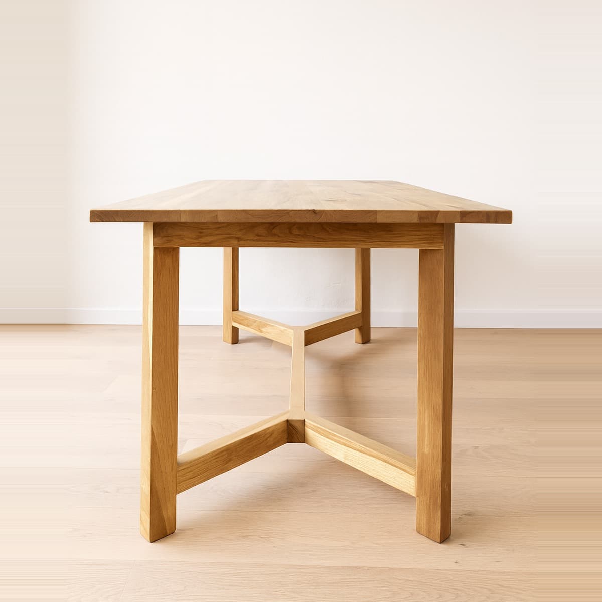 Mesa de comedor base trestle